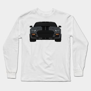 Shelby GT500 2020 Magnetic + Black Stripes Long Sleeve T-Shirt